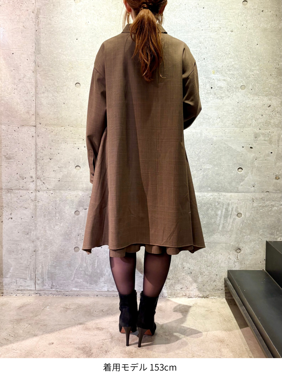 layered shirt tunic dress