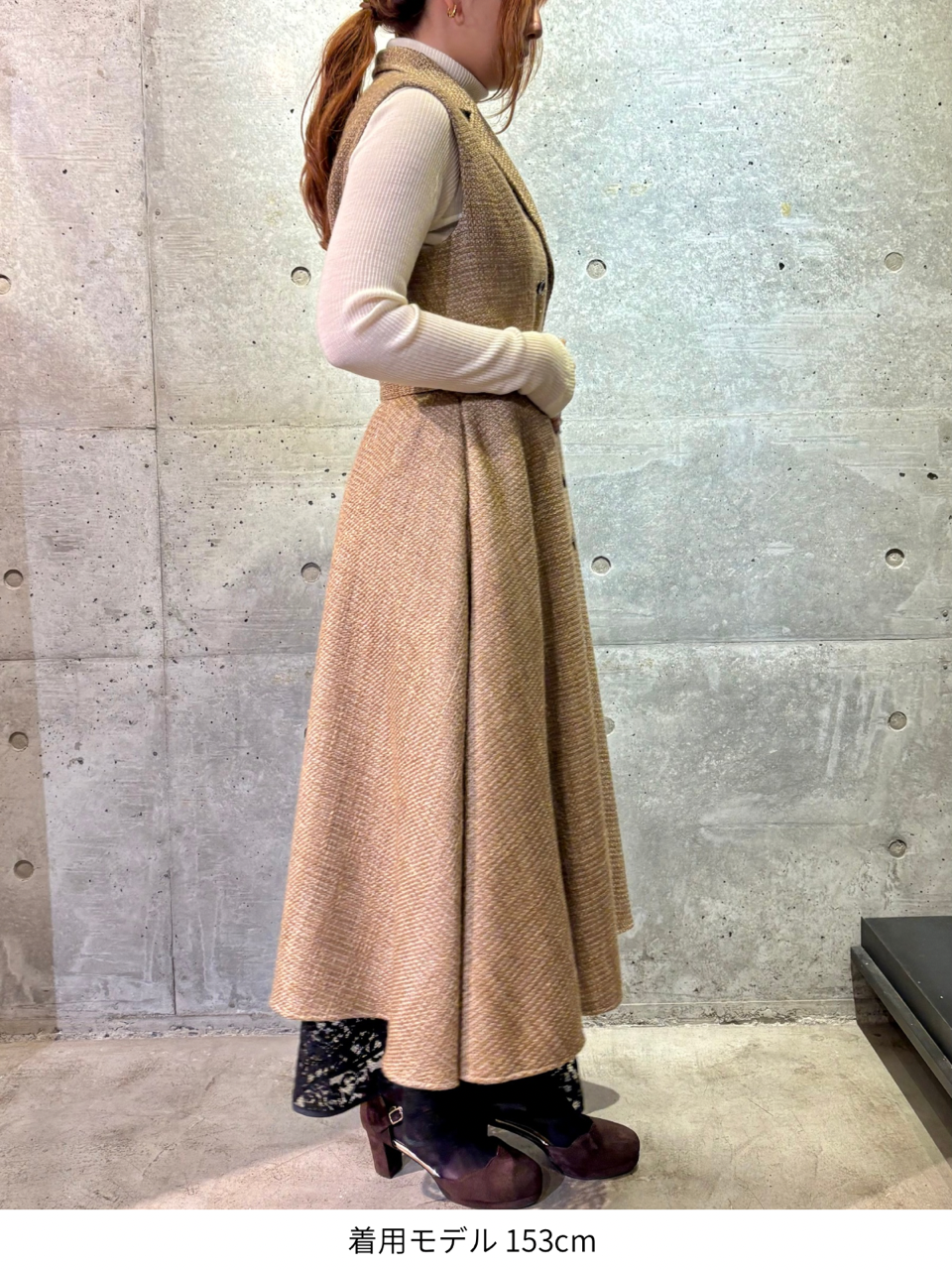 tailored sleeveless dress