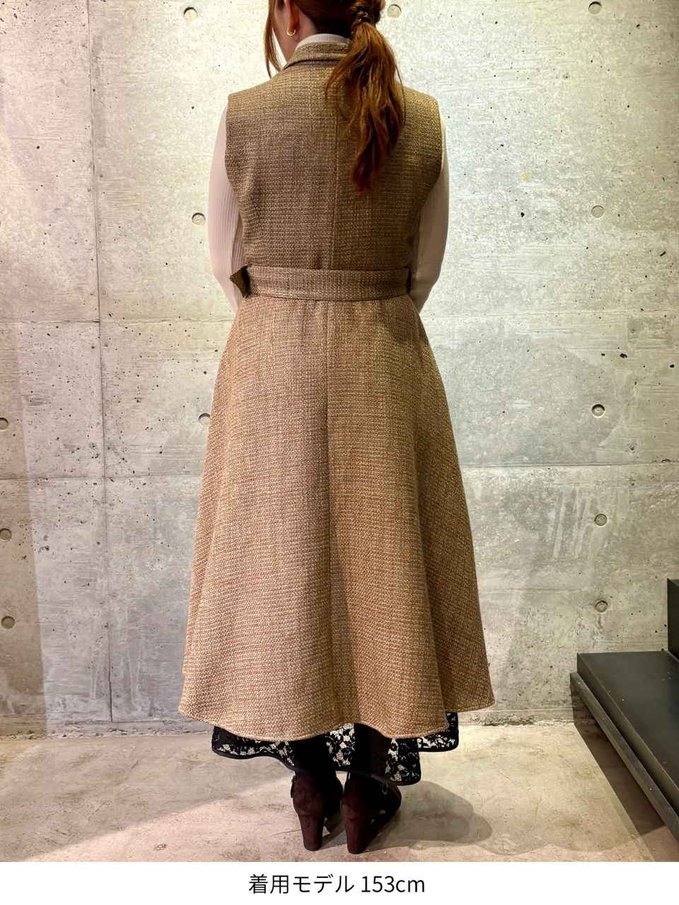 tailored sleeveless dress