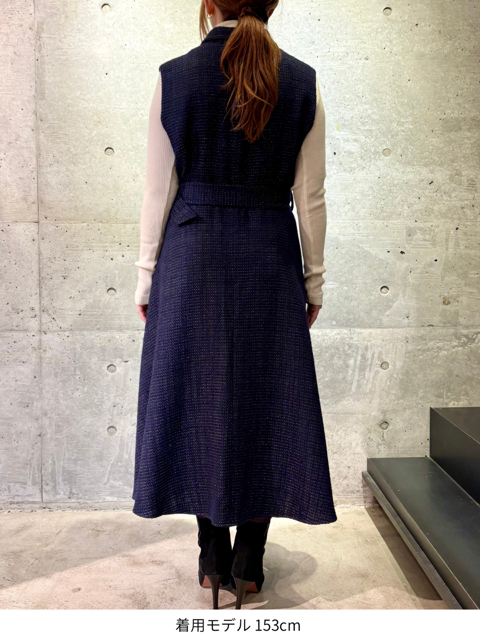 tailored sleeveless dress