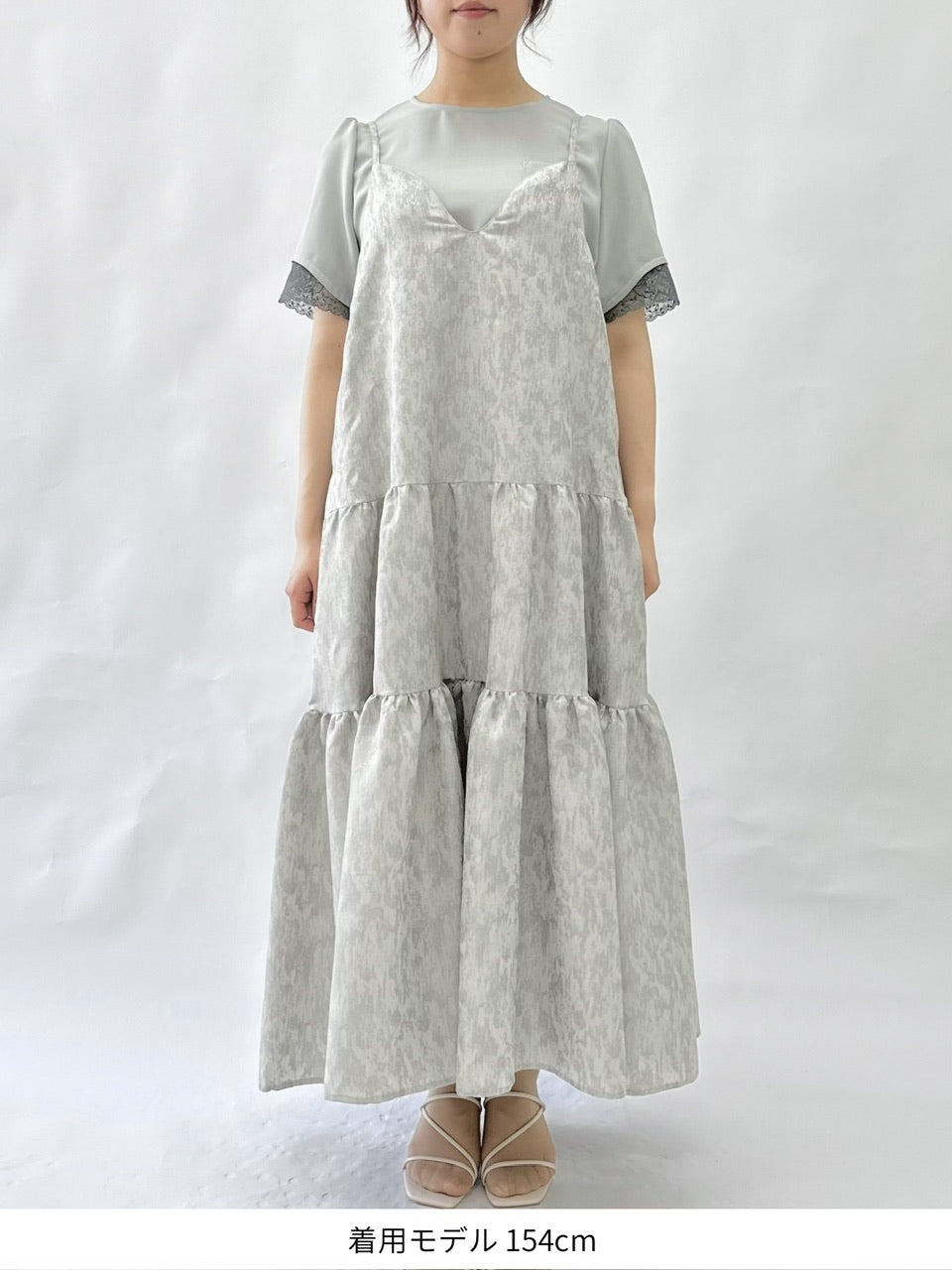 【サンプル】tiered camisole dress