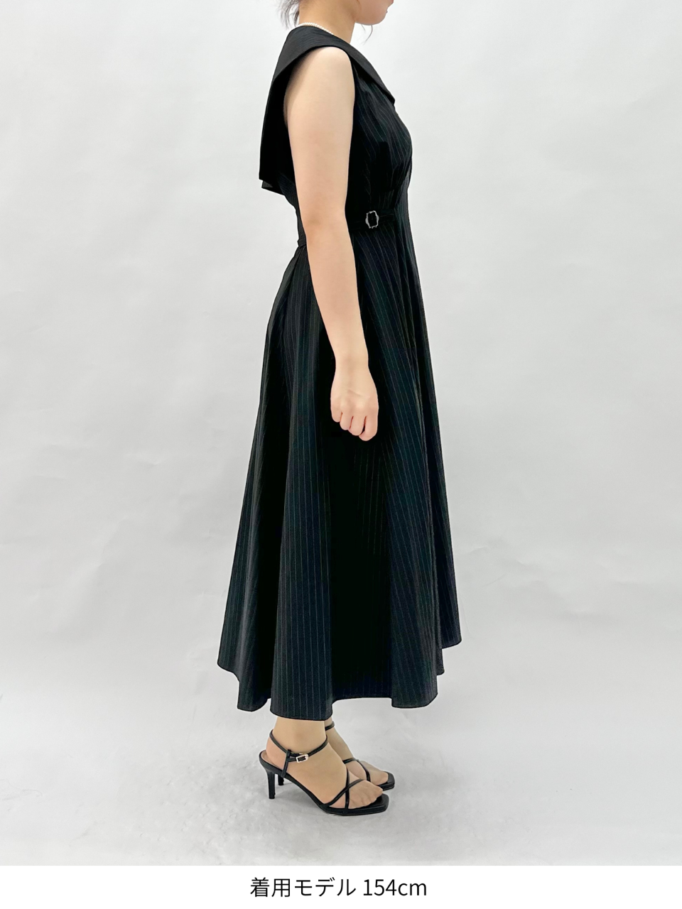 sailor collar stripe dress