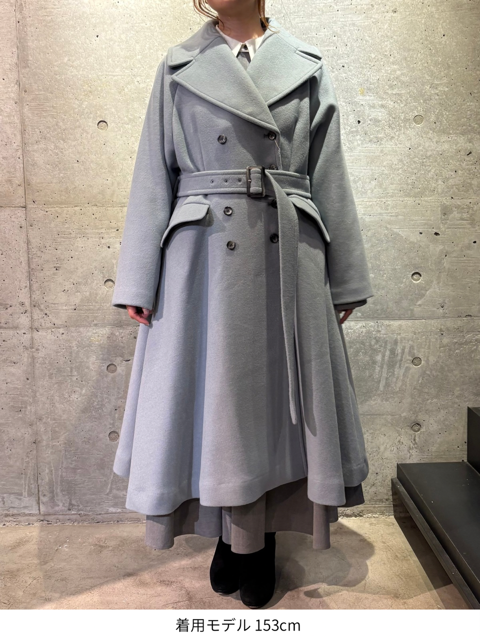 【サンプル】classic flare dress coat