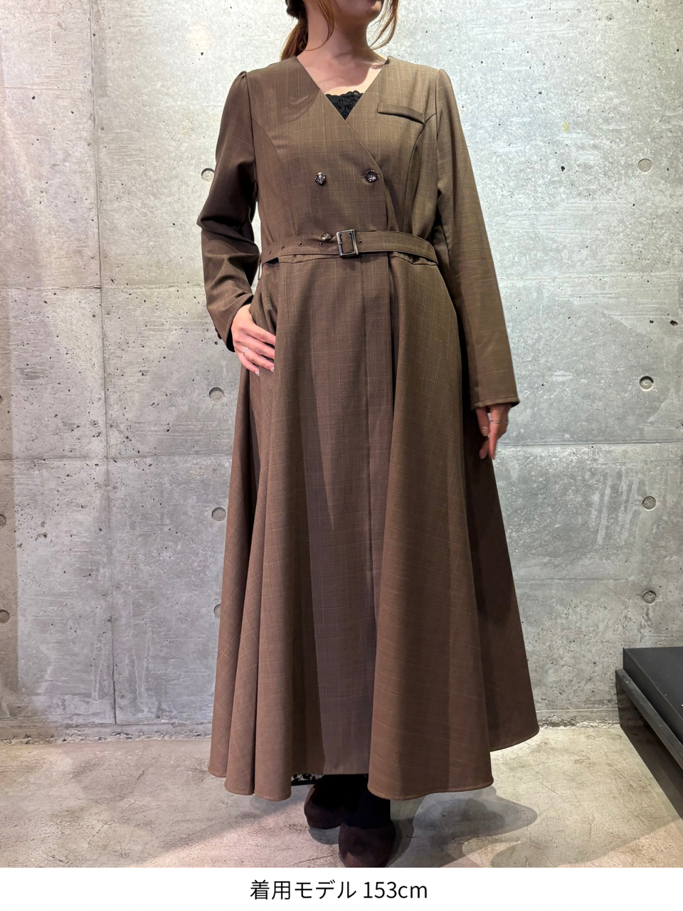 【B品】Odette dress / brown