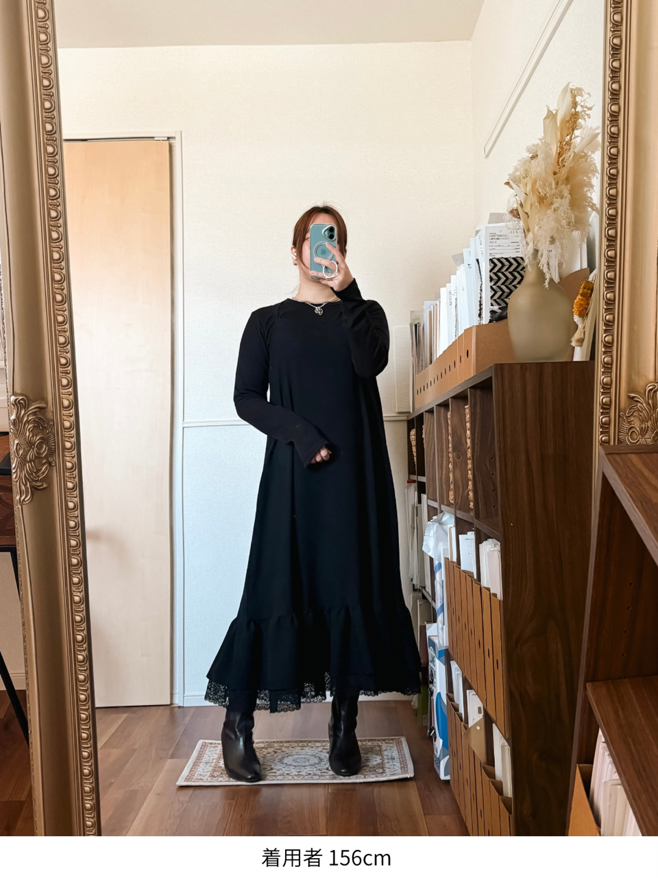 【サンプル】【B品】6th camisole frill dress 1.
