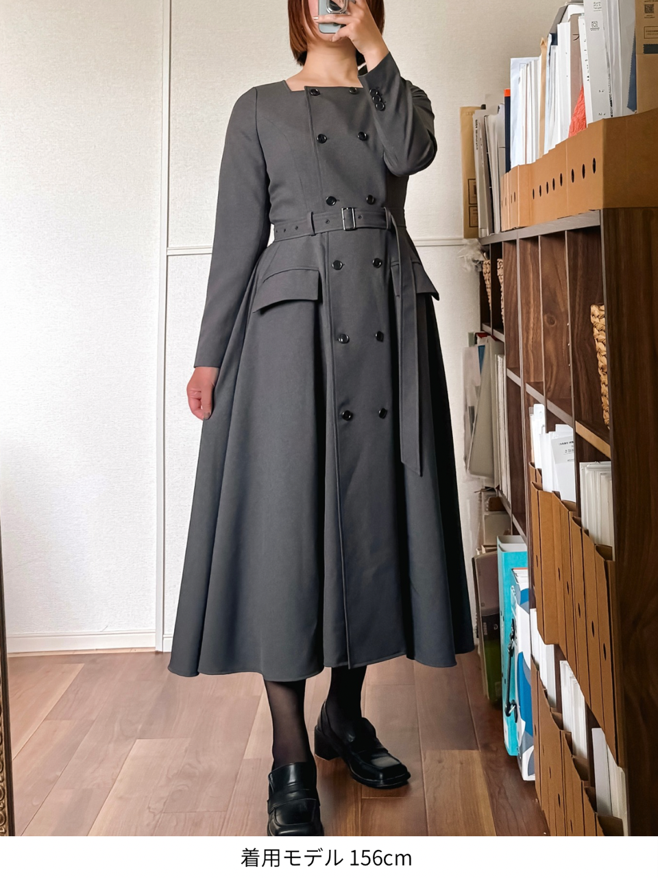 【予約商品】Camille dress / gray