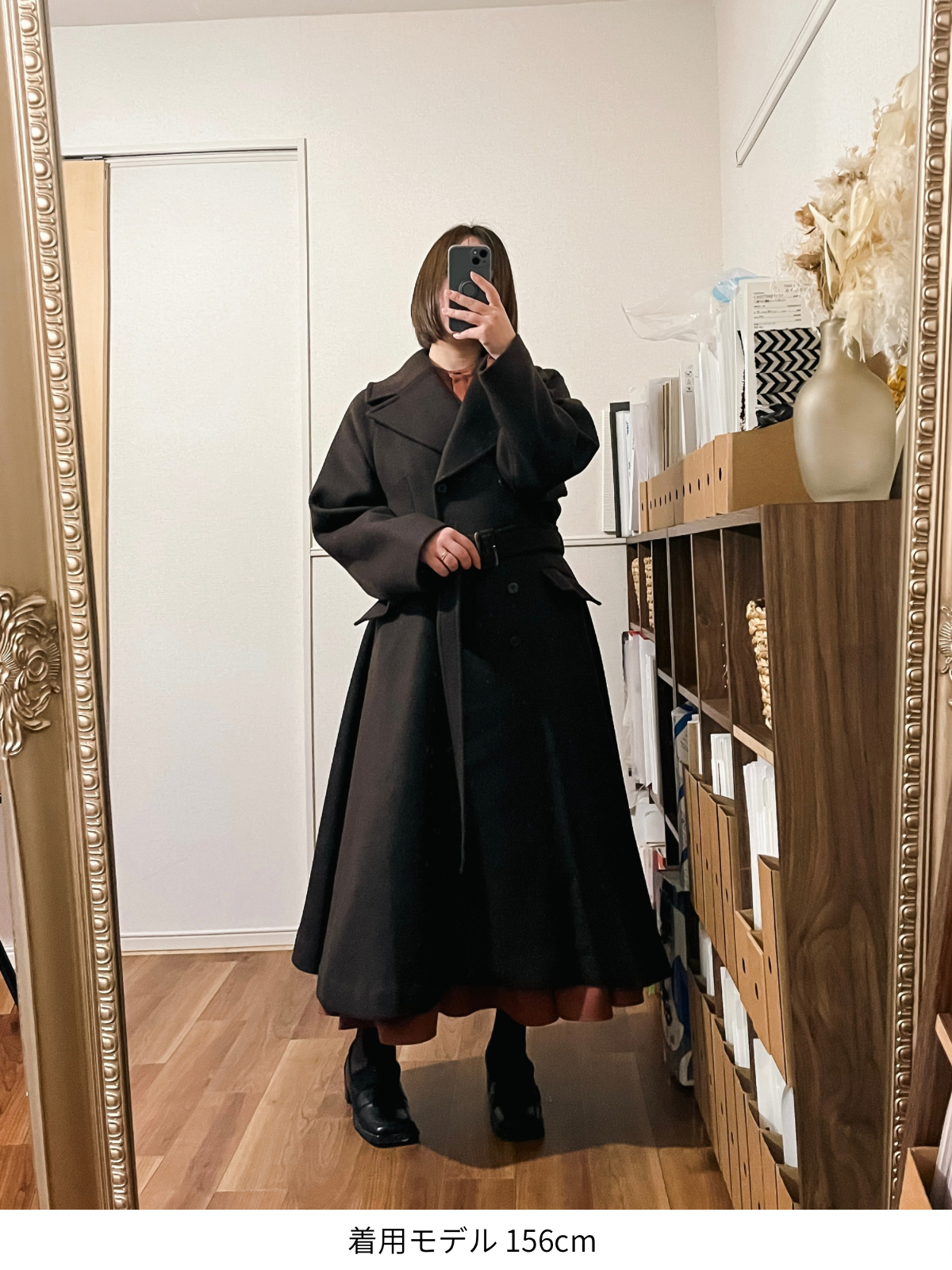 【サンプル】classic flare dress coat