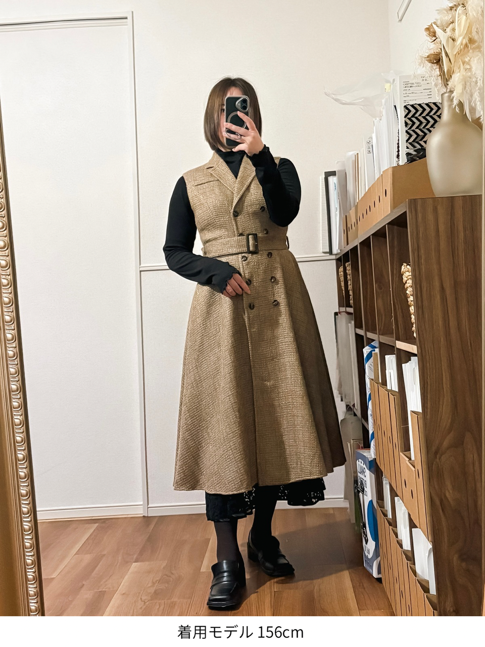 tailored sleeveless dress