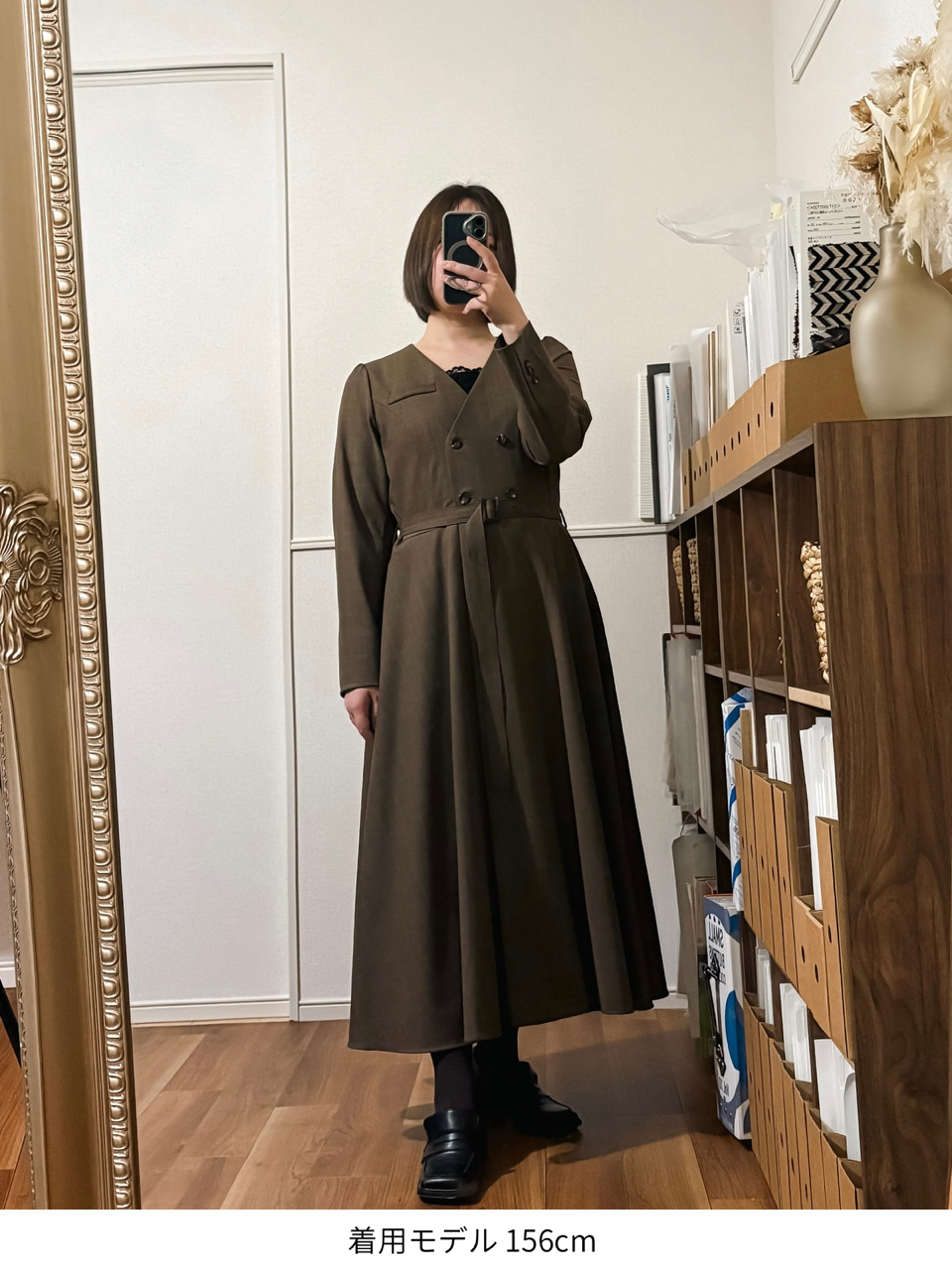 【B品】Odette dress / brown
