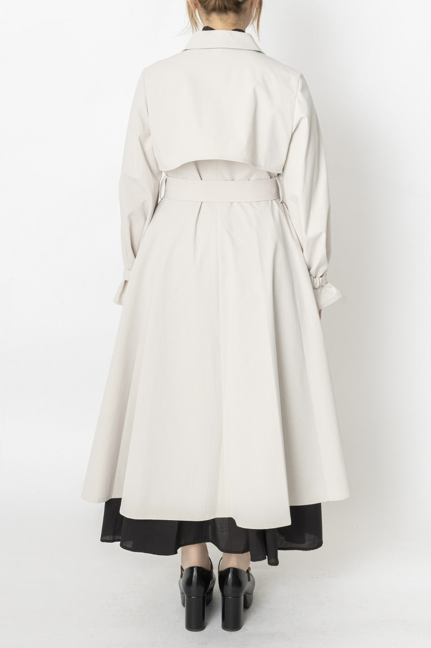dress trench coat / ecru