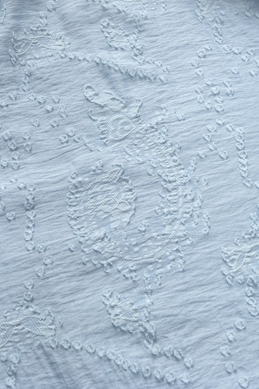 frill tiered skirt / powder blue