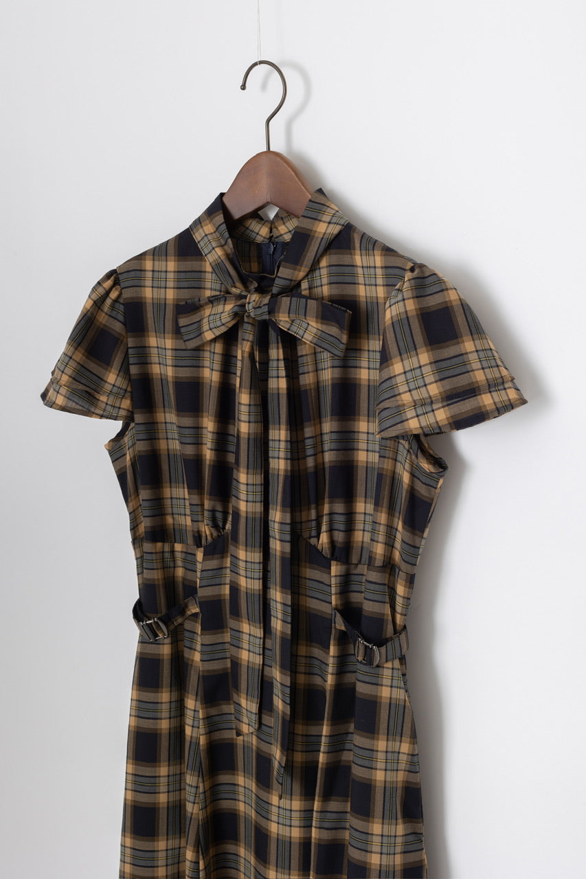 Fosette dress / navy check