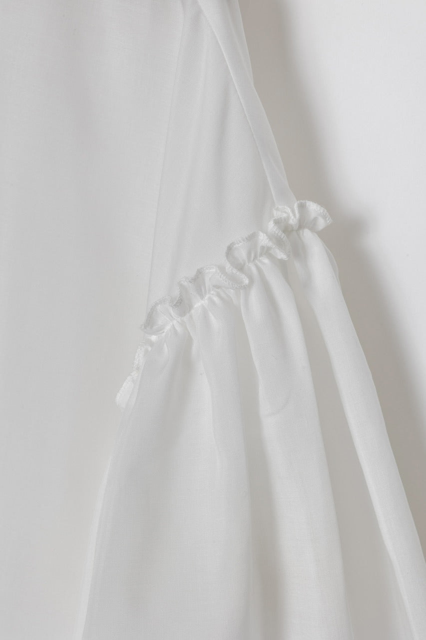 petal sleeve blouse / off white