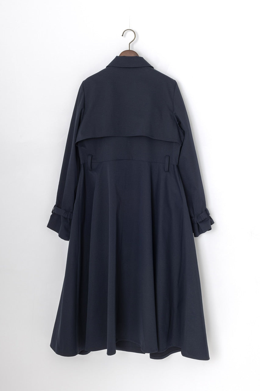 dress trench coat / navy