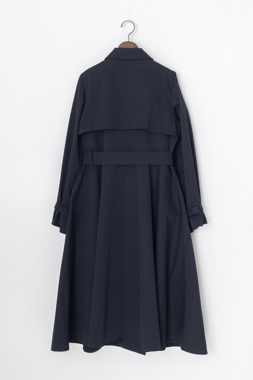 dress trench coat / navy