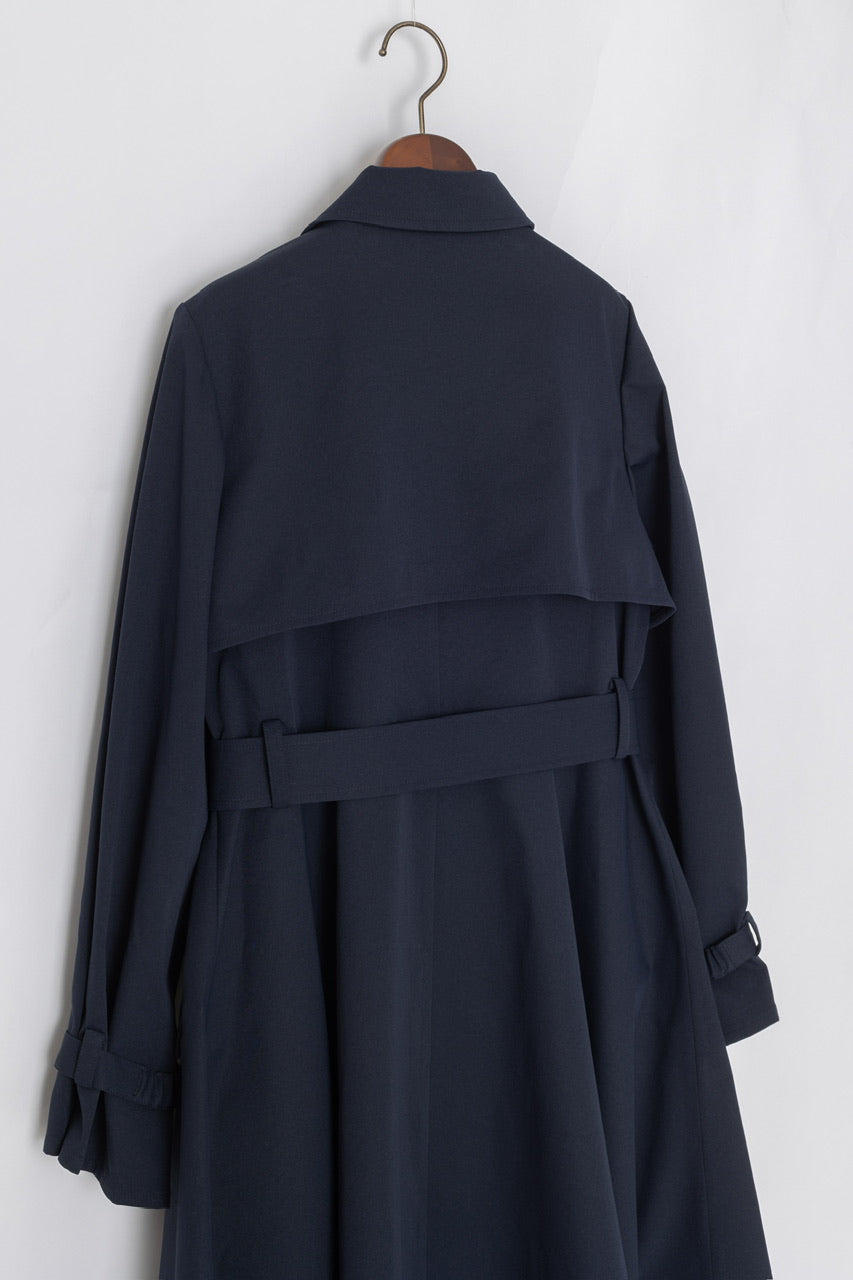 dress trench coat / navy
