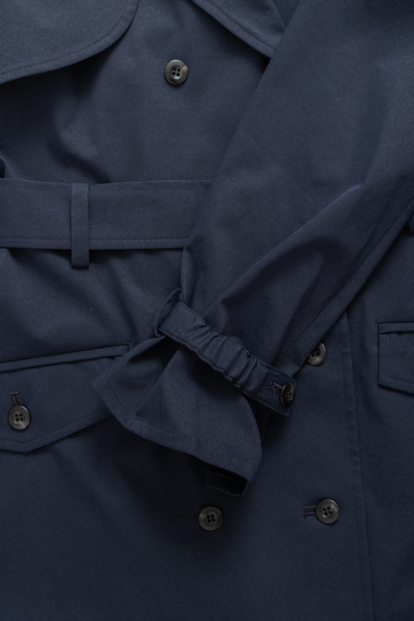 dress trench coat / navy