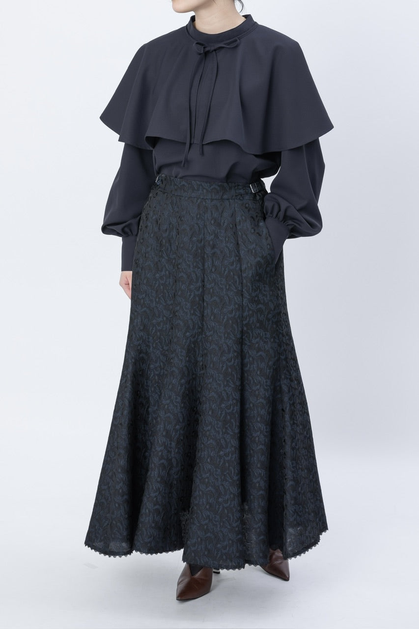 cape blouse / navy