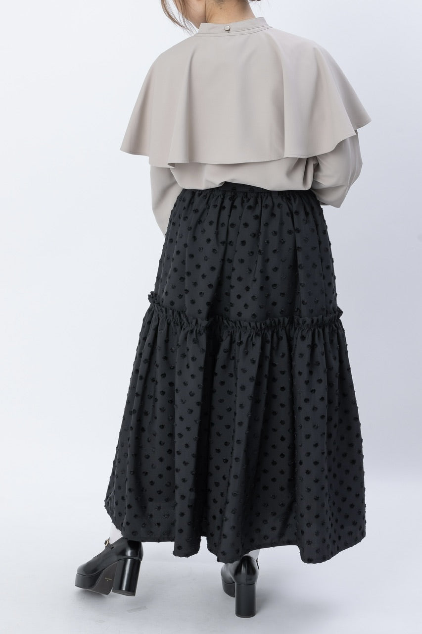 cape blouse / beige