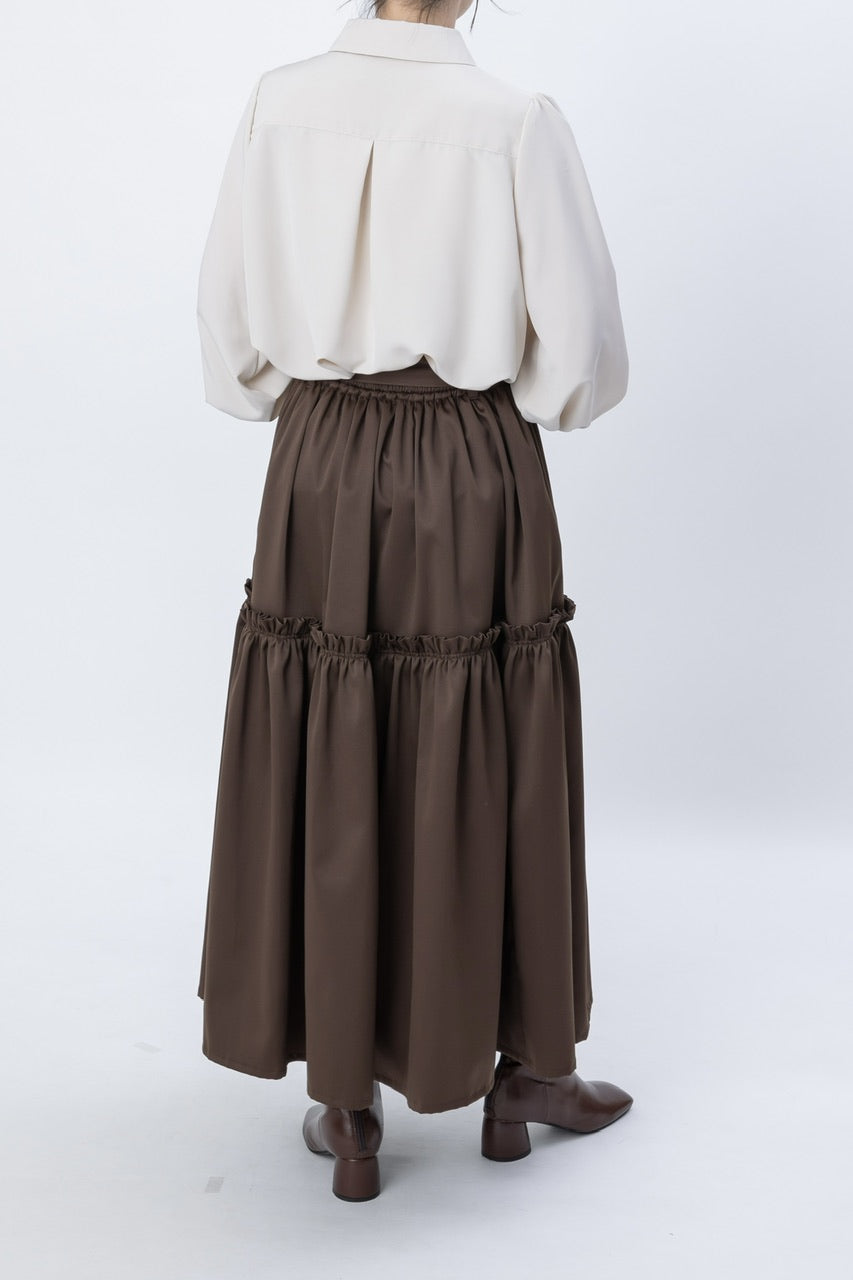 botanical jacquard blouse