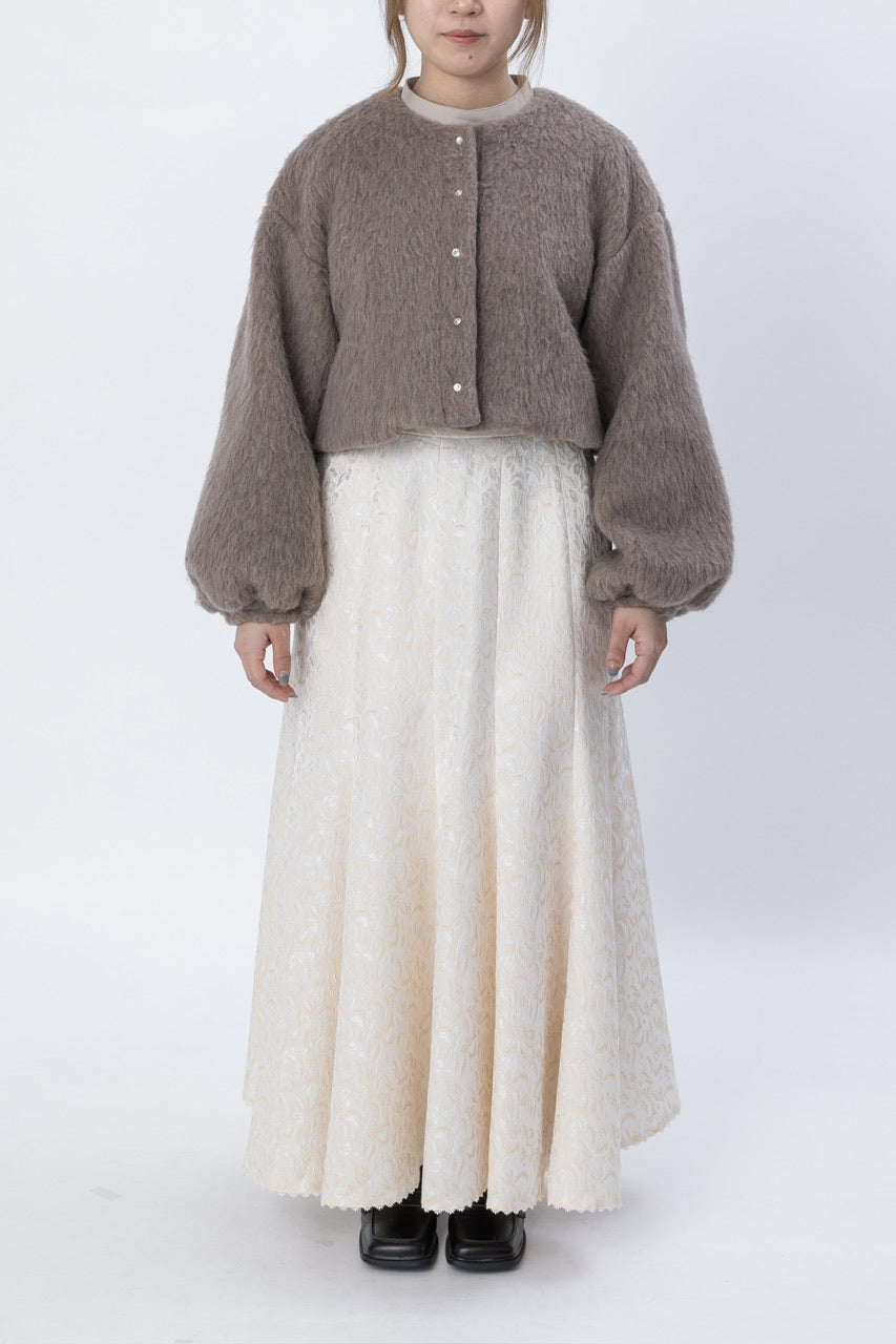 short shaggy jacket / mocha