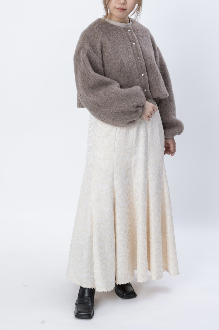 short shaggy jacket / mocha