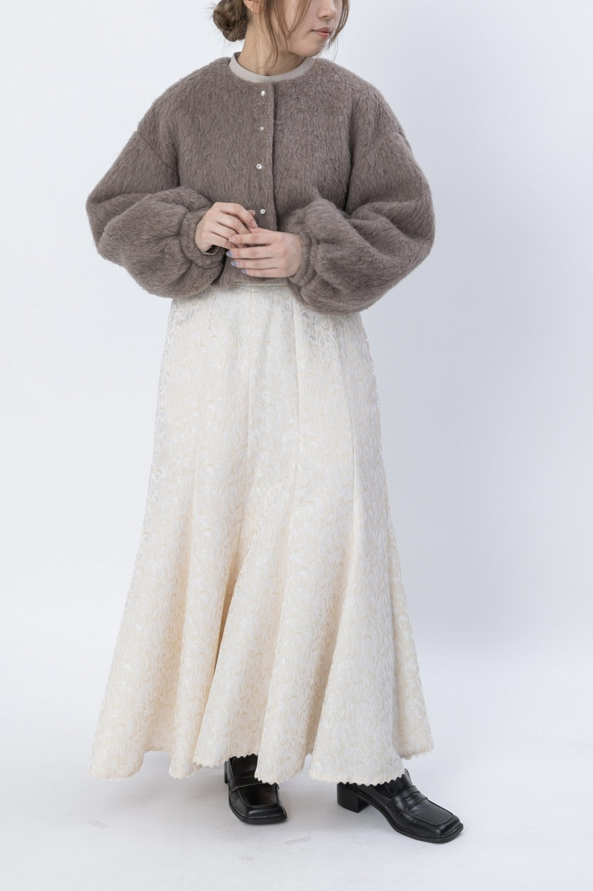 short shaggy jacket / mocha