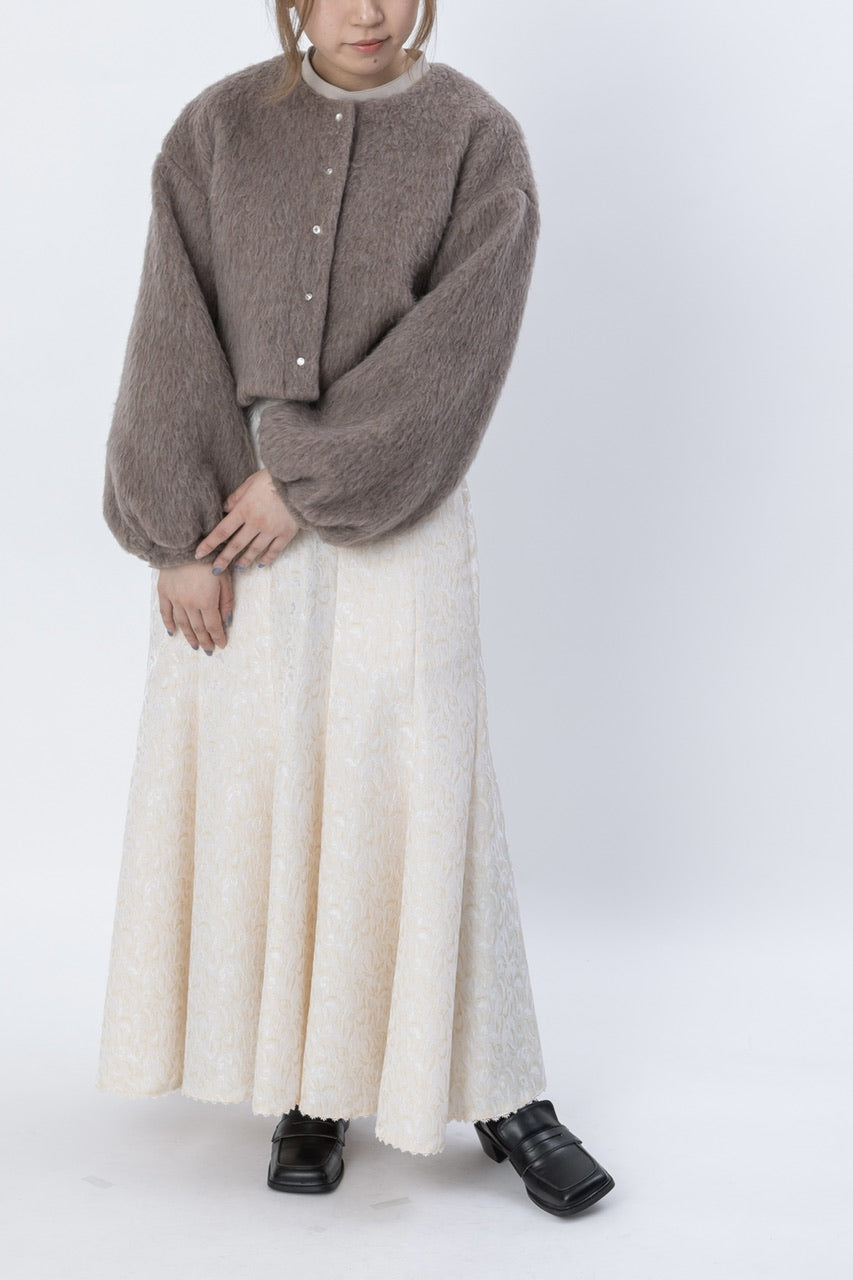 short shaggy jacket / mocha