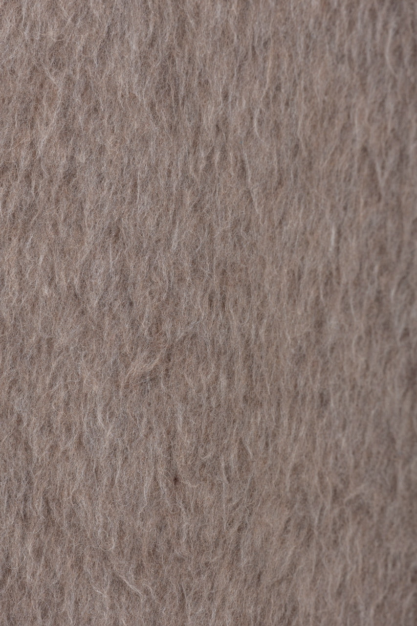 short shaggy jacket / mocha