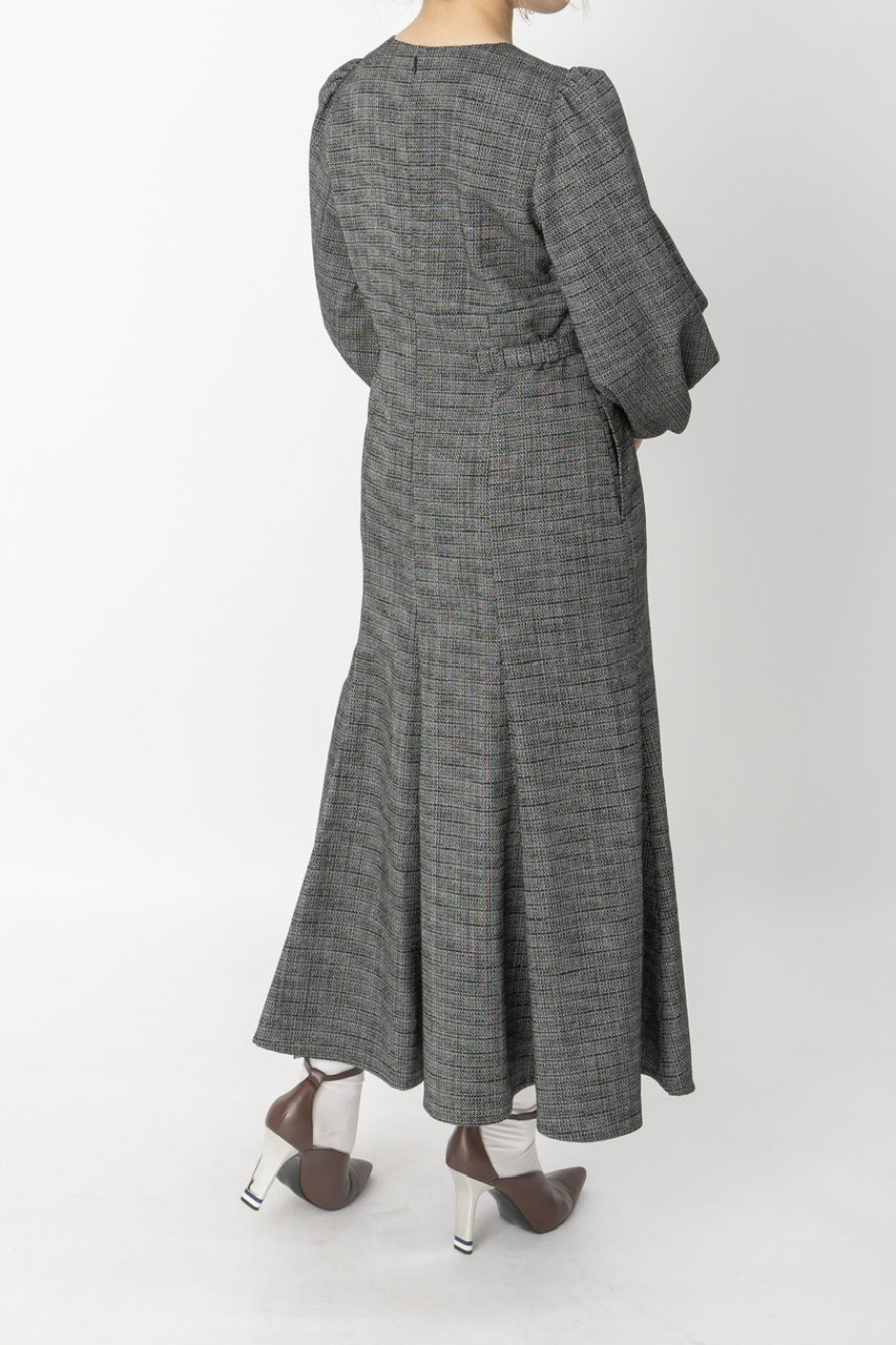 tweed mermaid dress