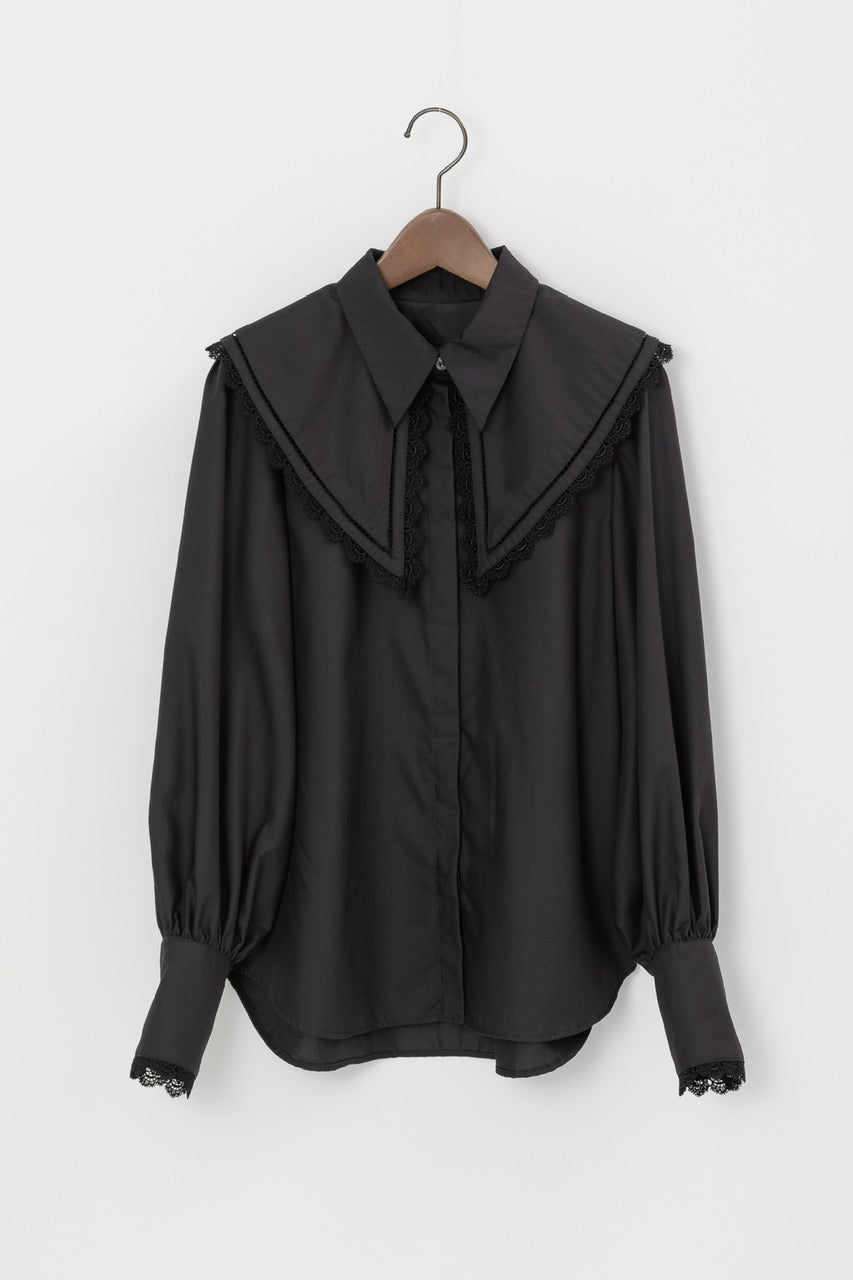 falling collar blouse