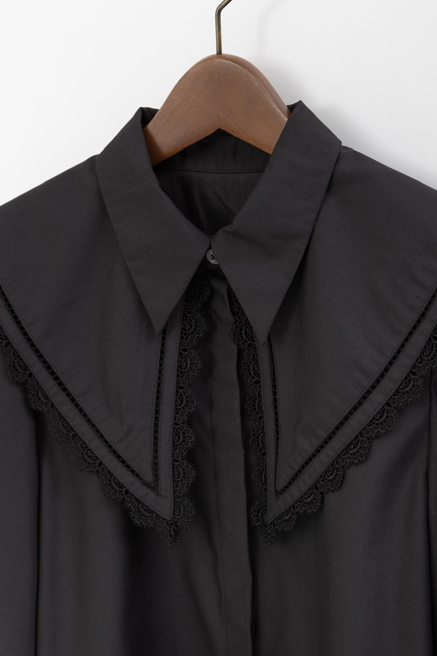 falling collar blouse