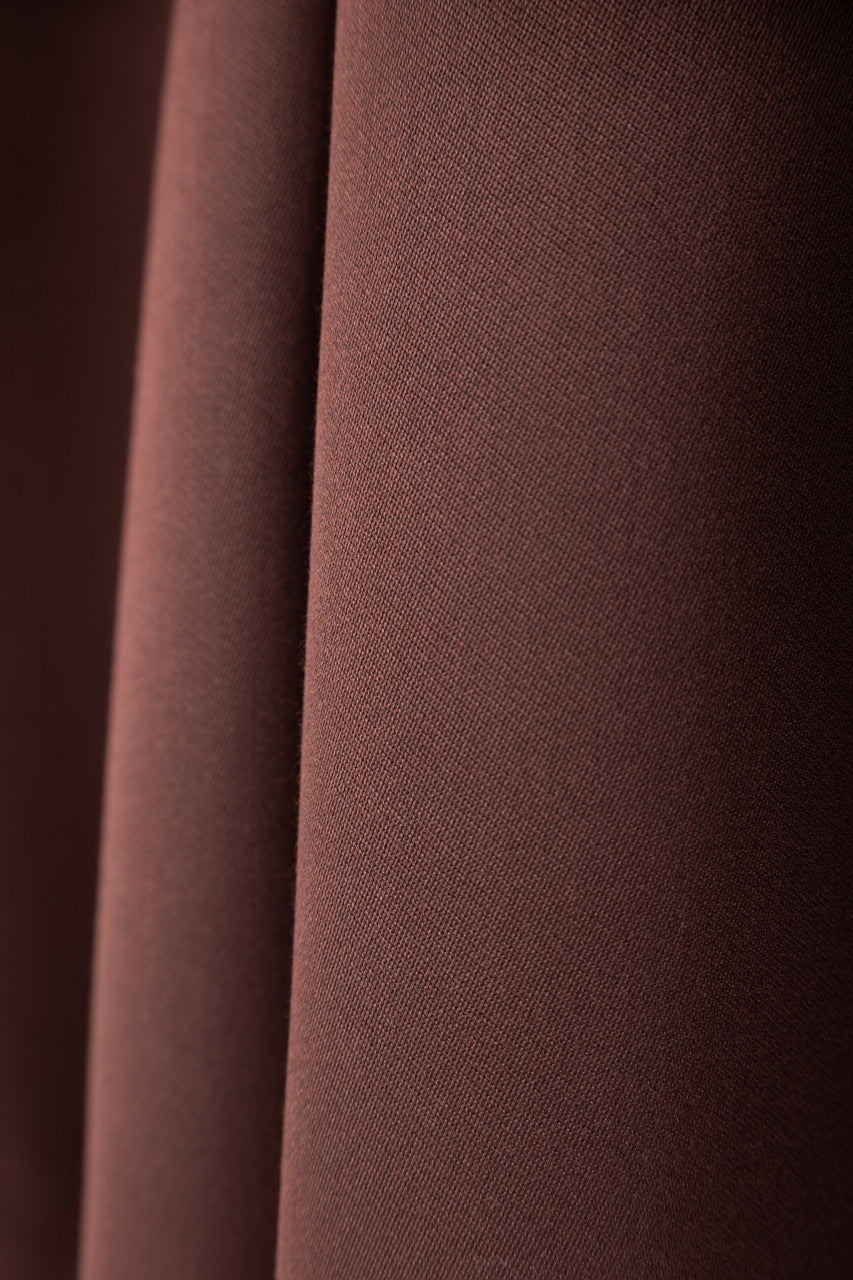 short trench coat / burgundy