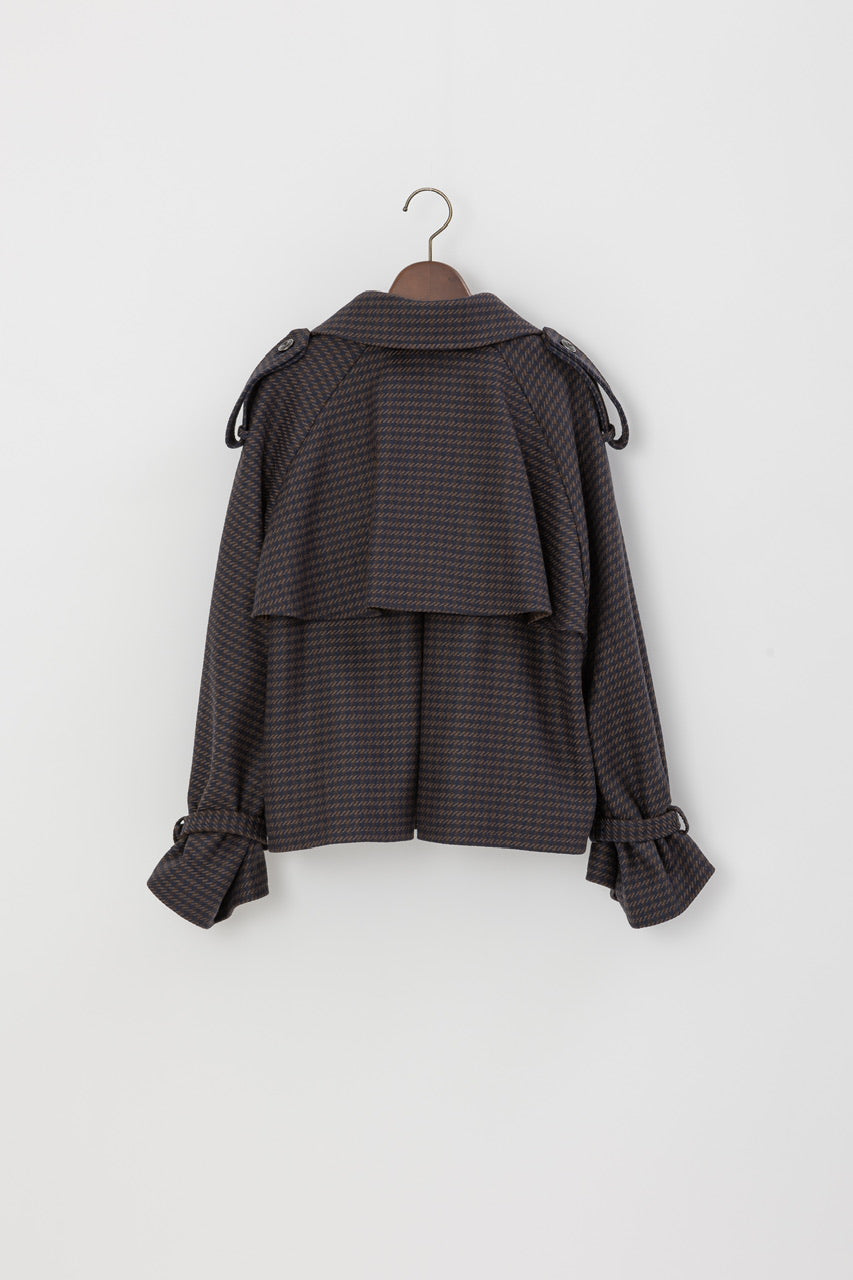 short trench coat / navy