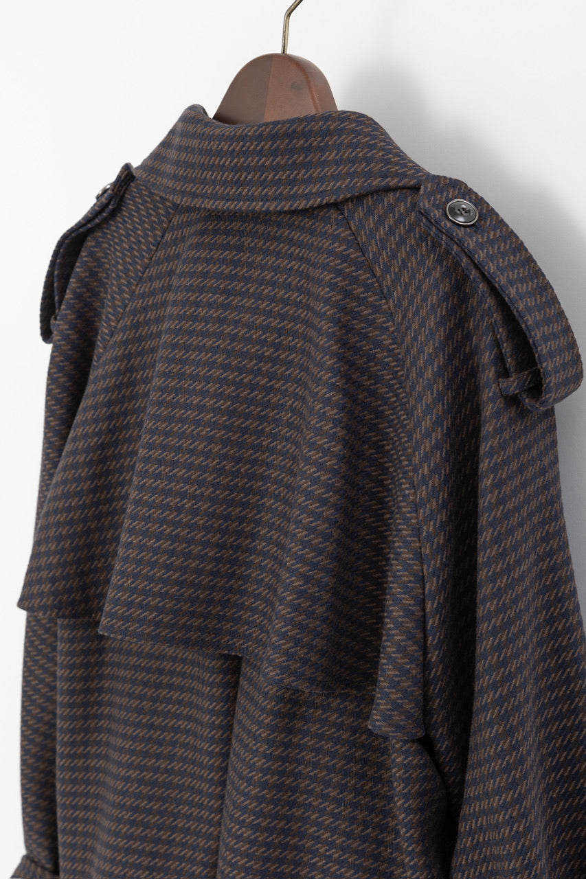 short trench coat / navy