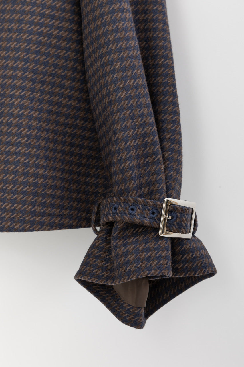 short trench coat / navy