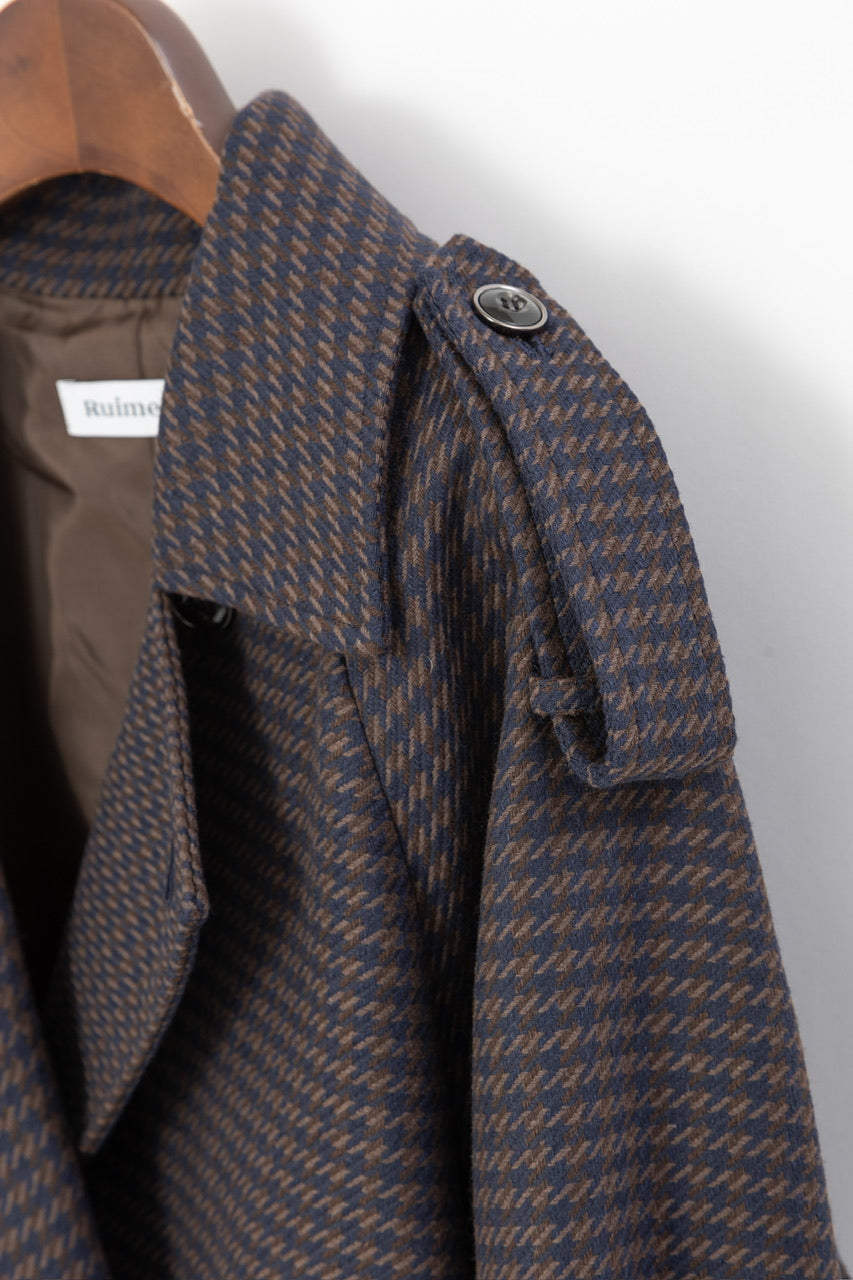short trench coat / navy
