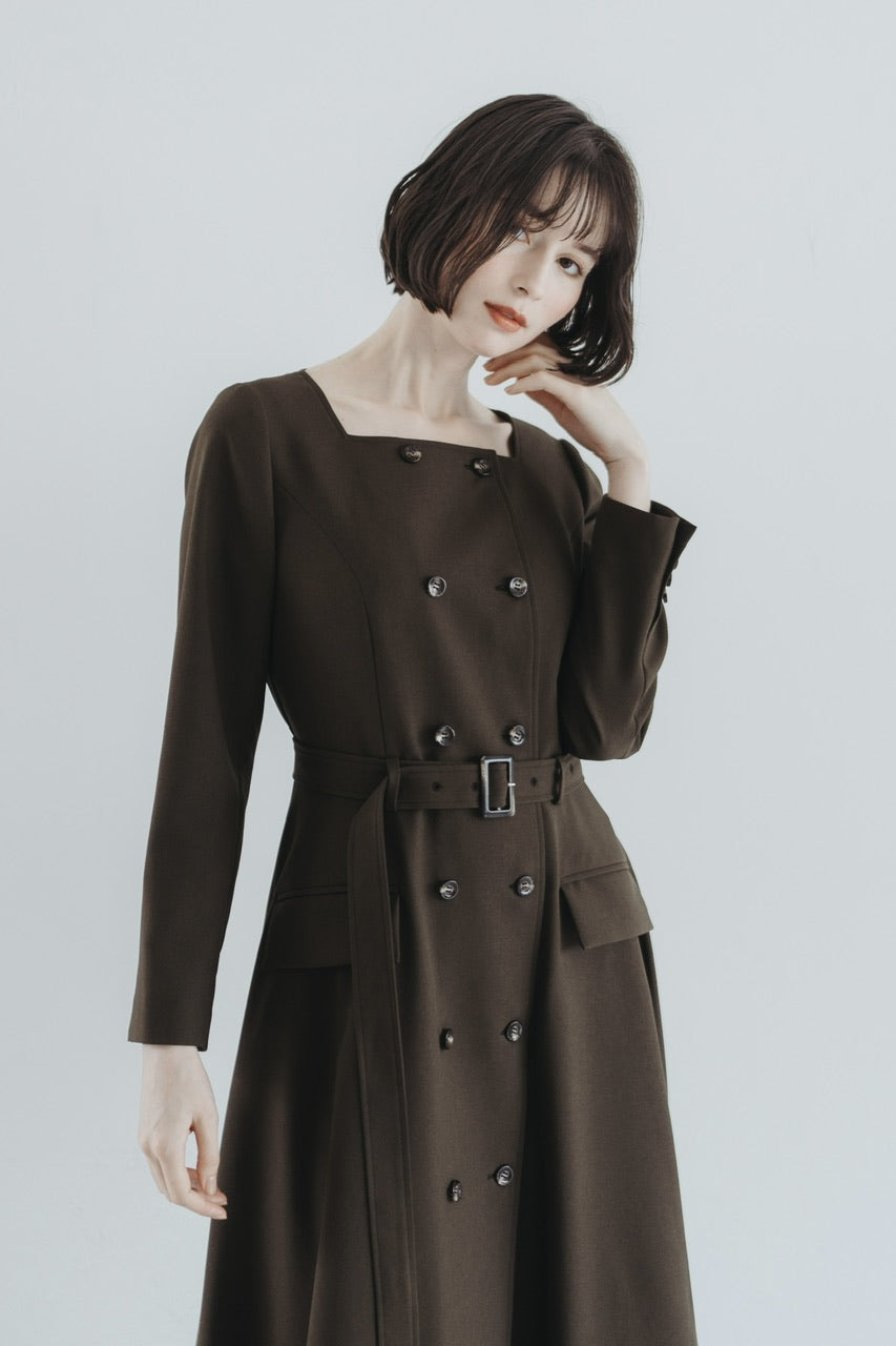 【予約商品】Camille dress / brown