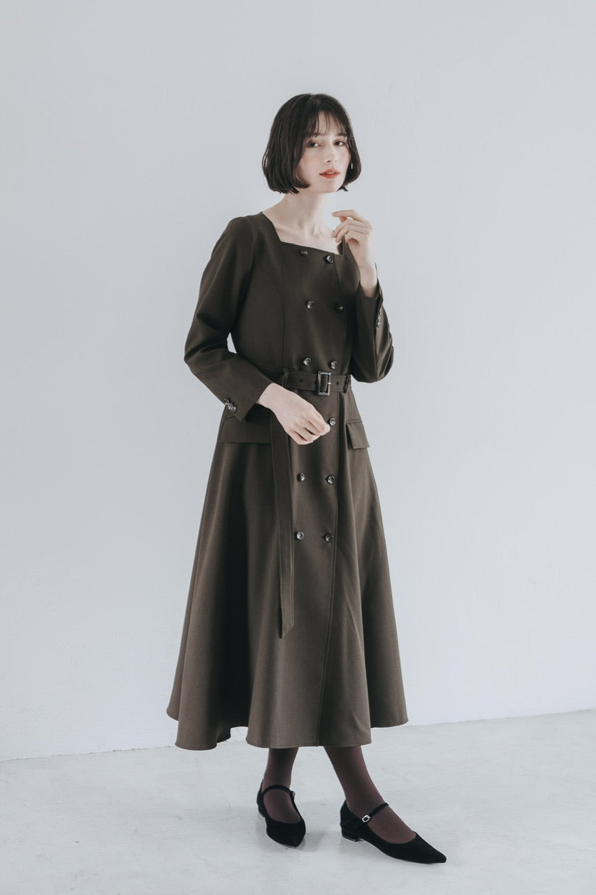【予約商品】Camille dress / brown
