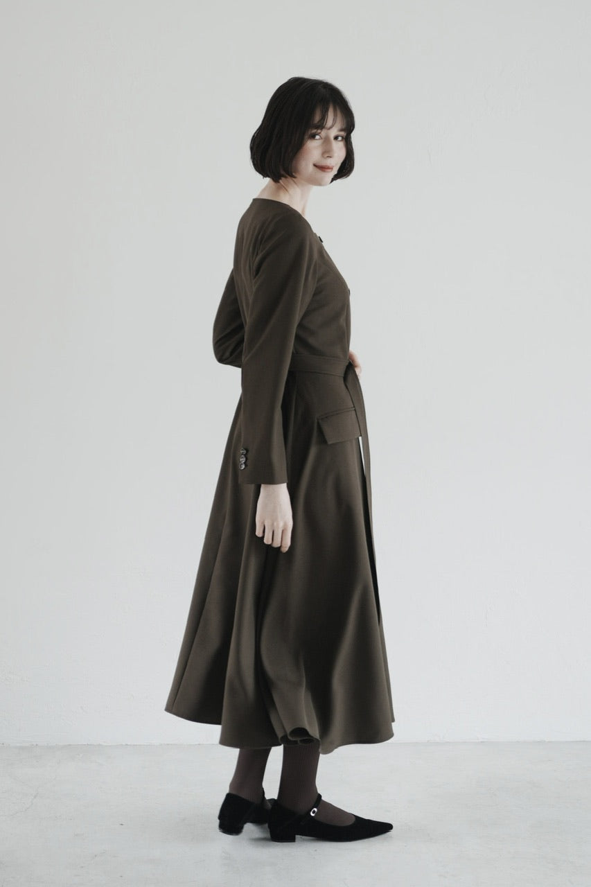 【予約商品】Camille dress / brown