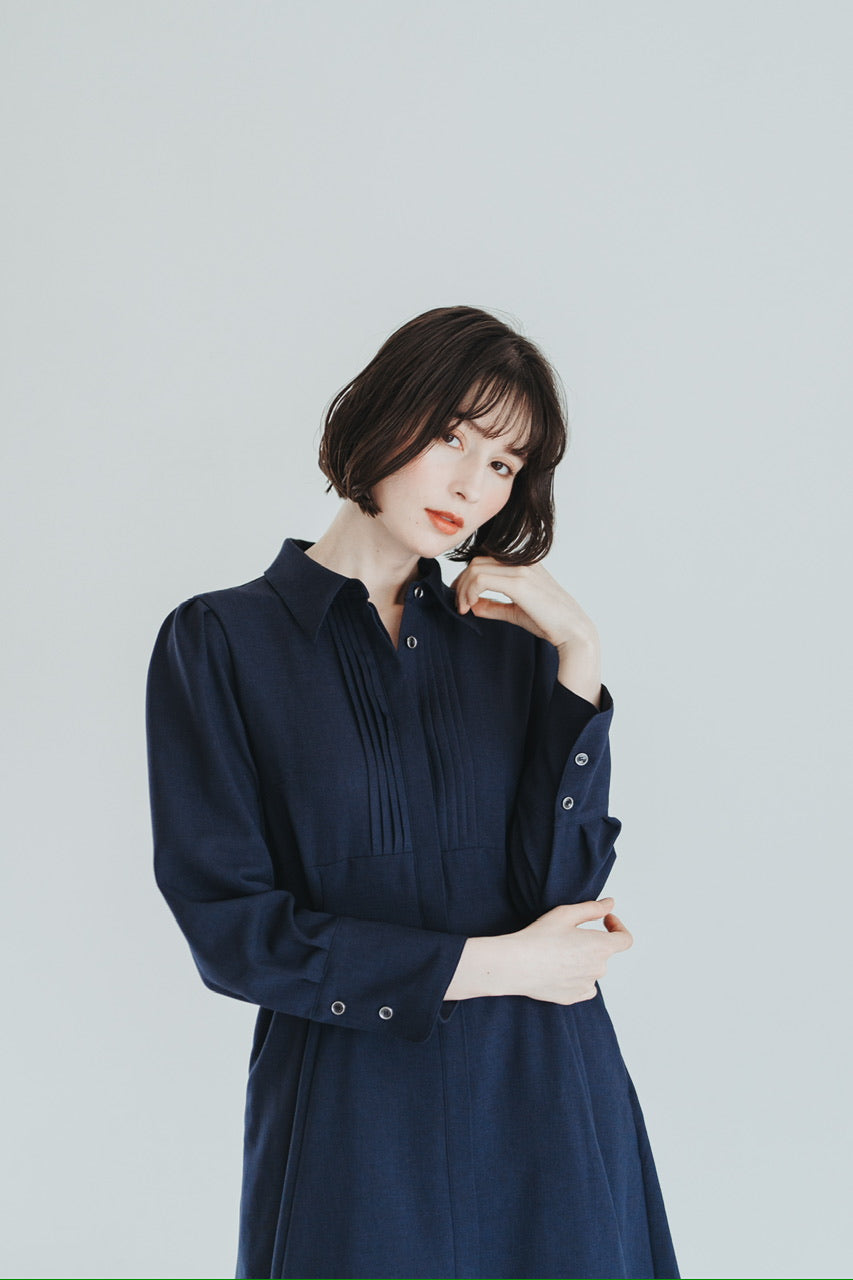 【予約商品】Cecile dress / navy