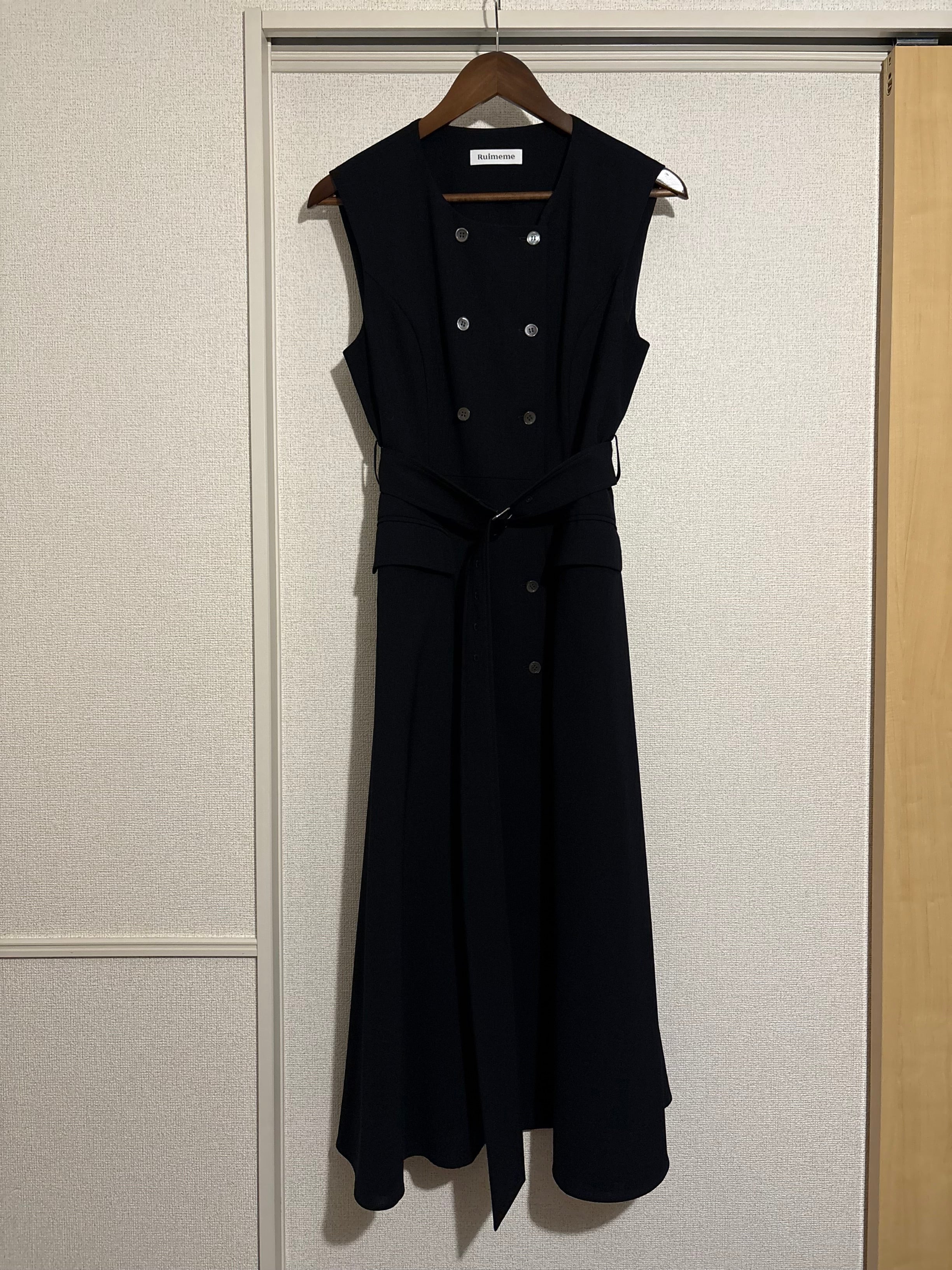【サンプル】【B品】double button gilet dress