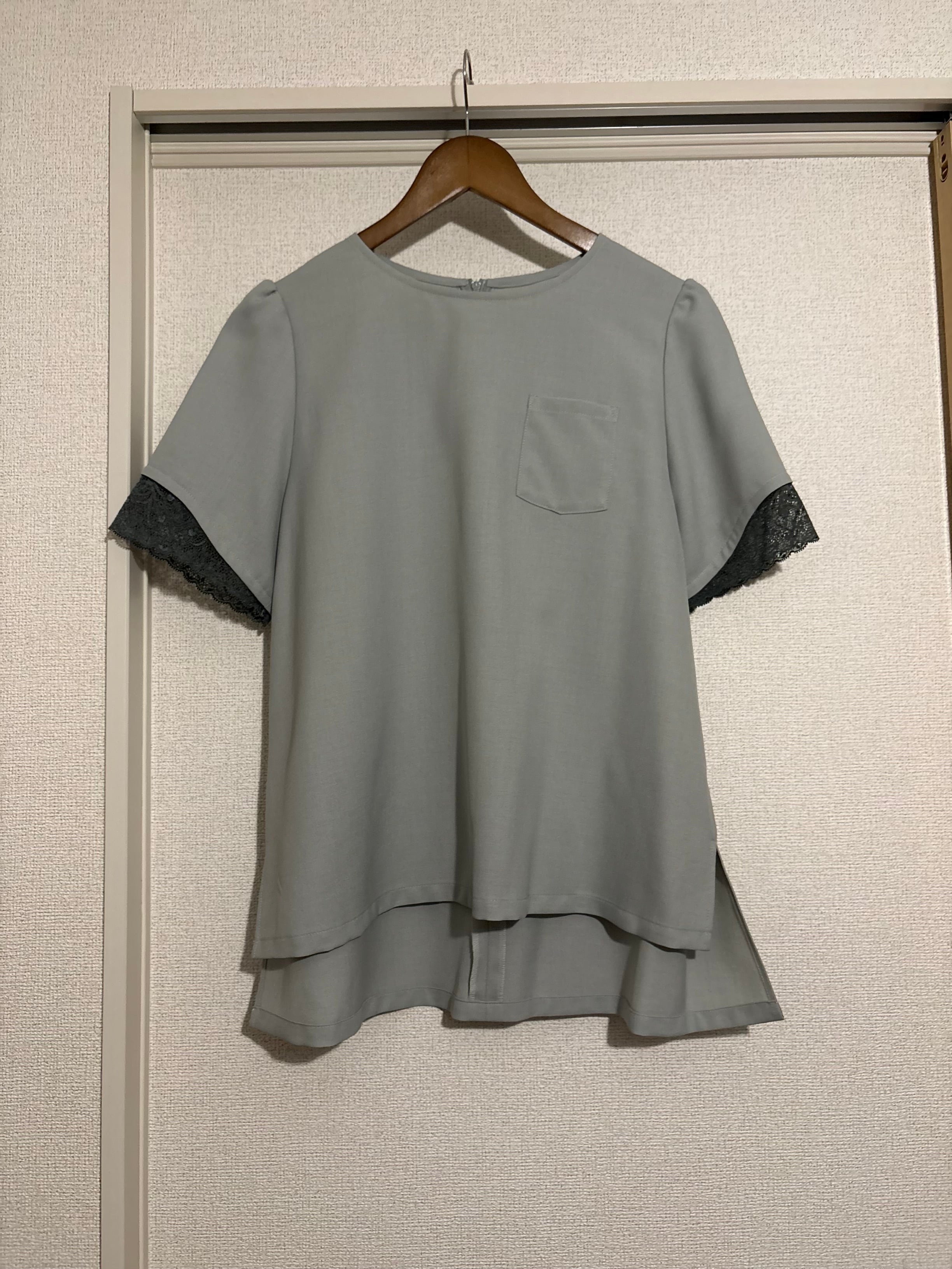 【サンプル】lace trim top