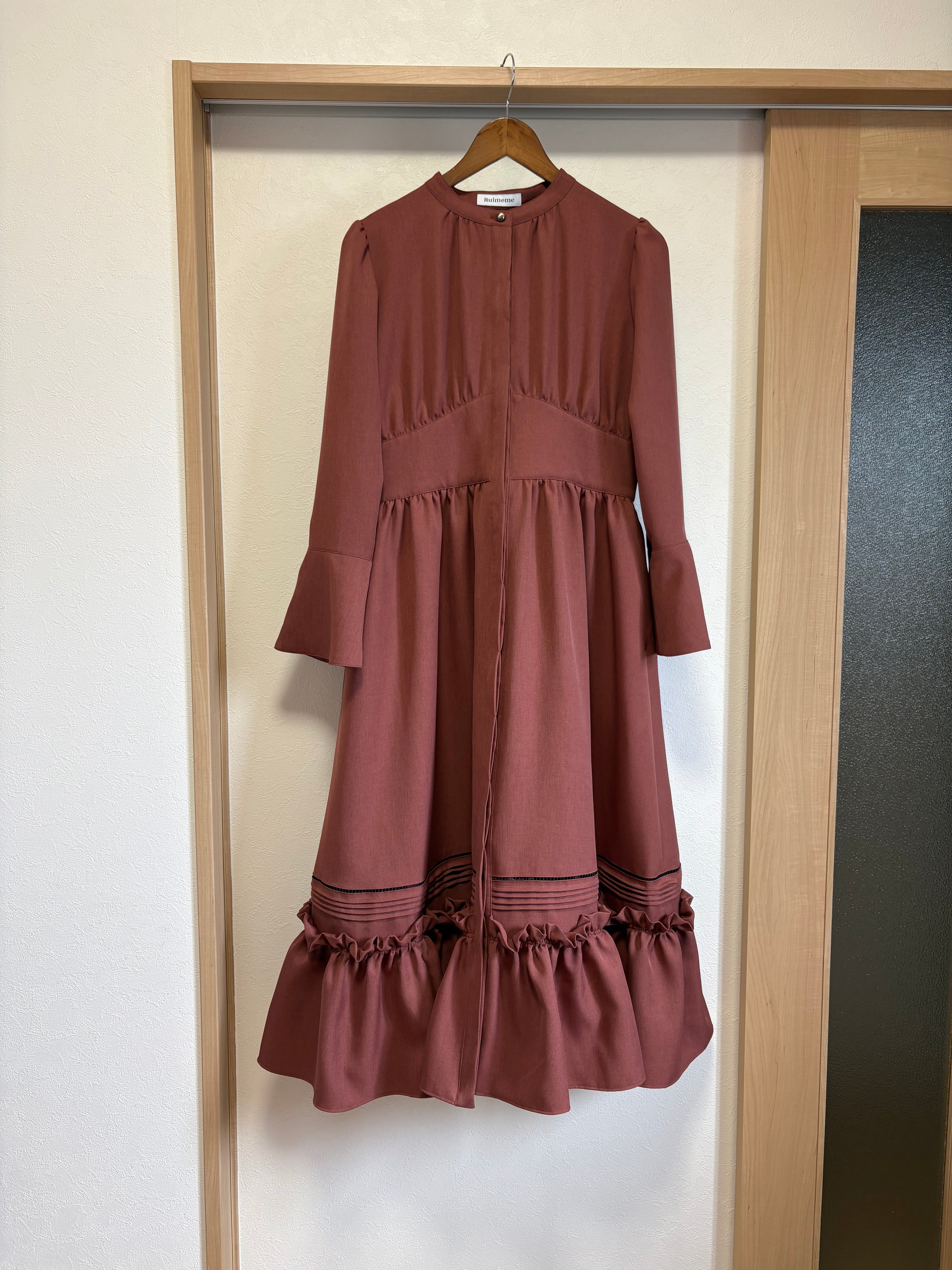 【B品】Chantal dress / brick red