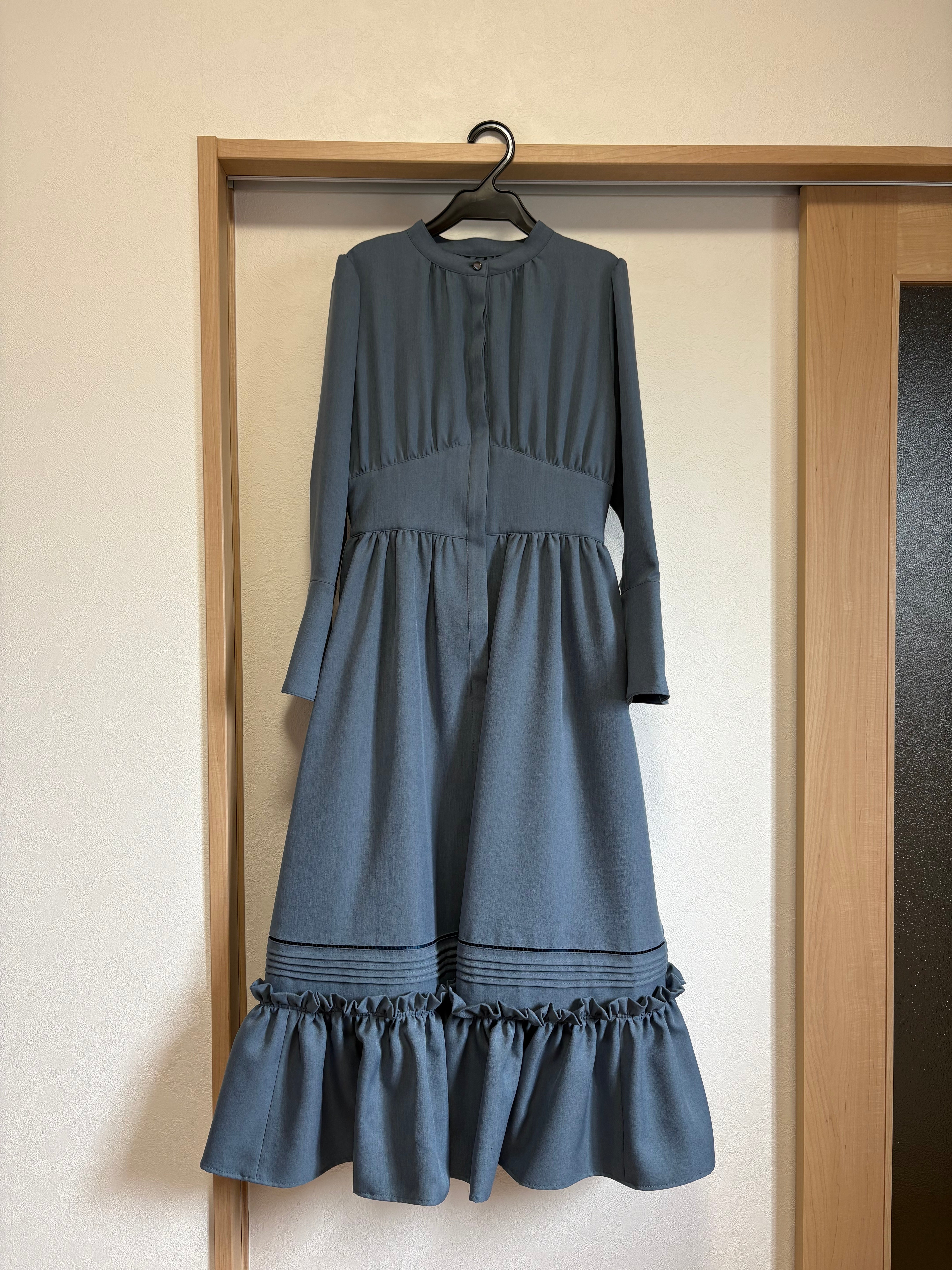 【B品】Chantal dress / smoky blue