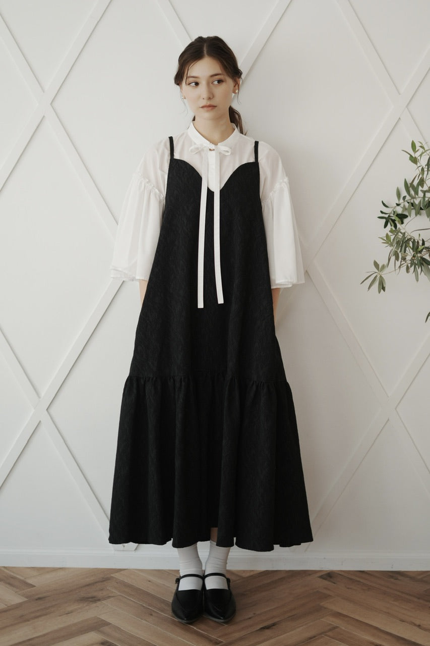 petal sleeve blouse / off white