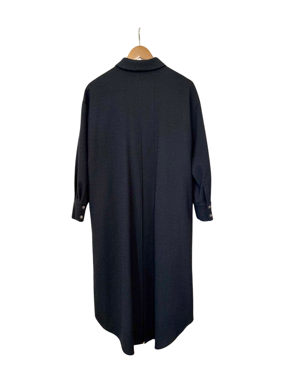 【予約商品】tweed shirt dress / navy