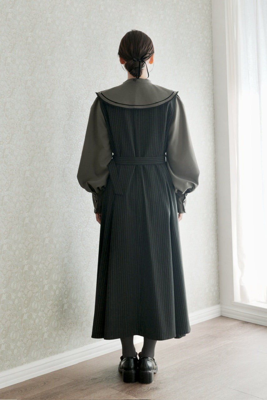 double breasted gilet dress