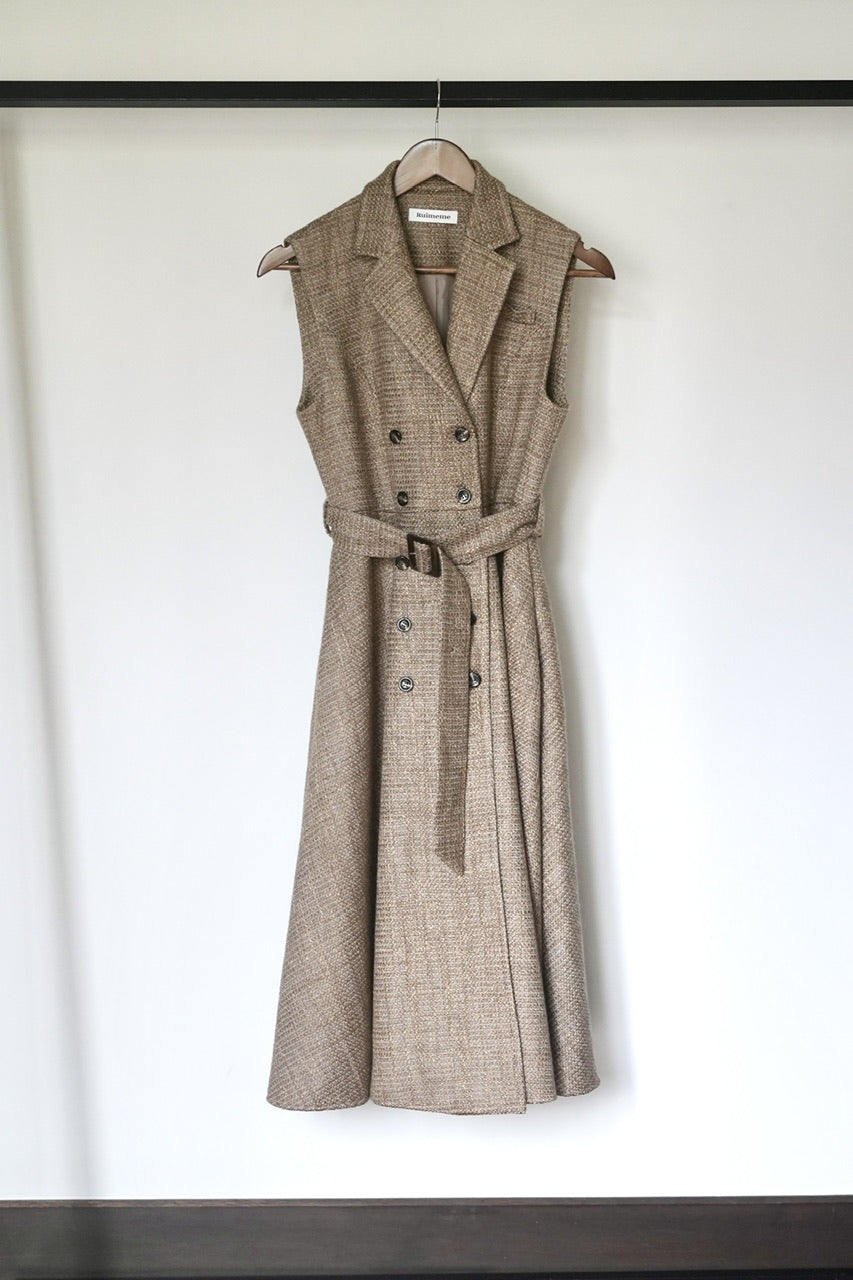 tailored sleeveless dress