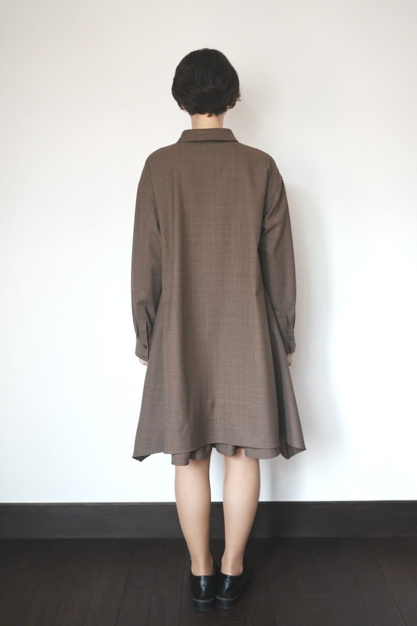 layered shirt tunic dress